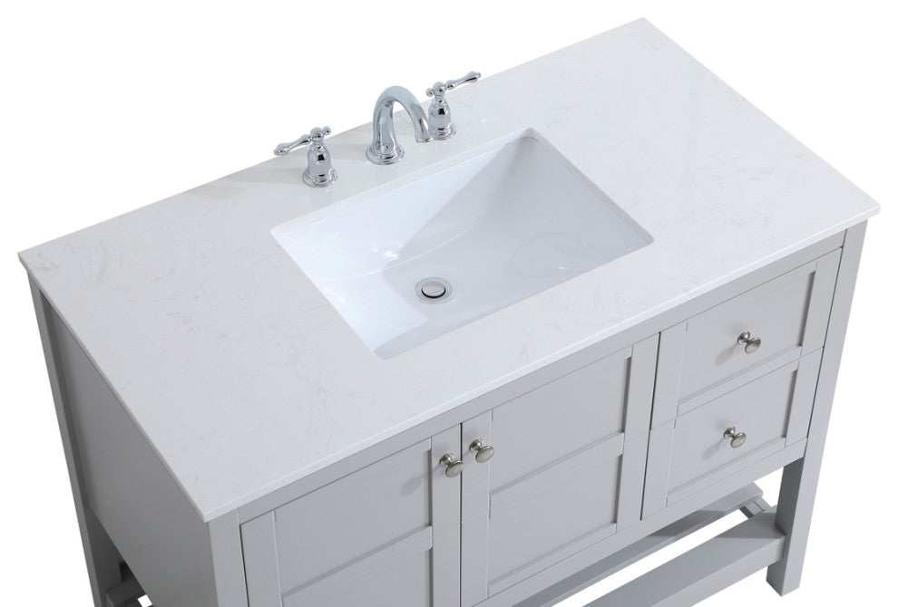 Tucker Grey 42" Single Sink Bathroom Vanity