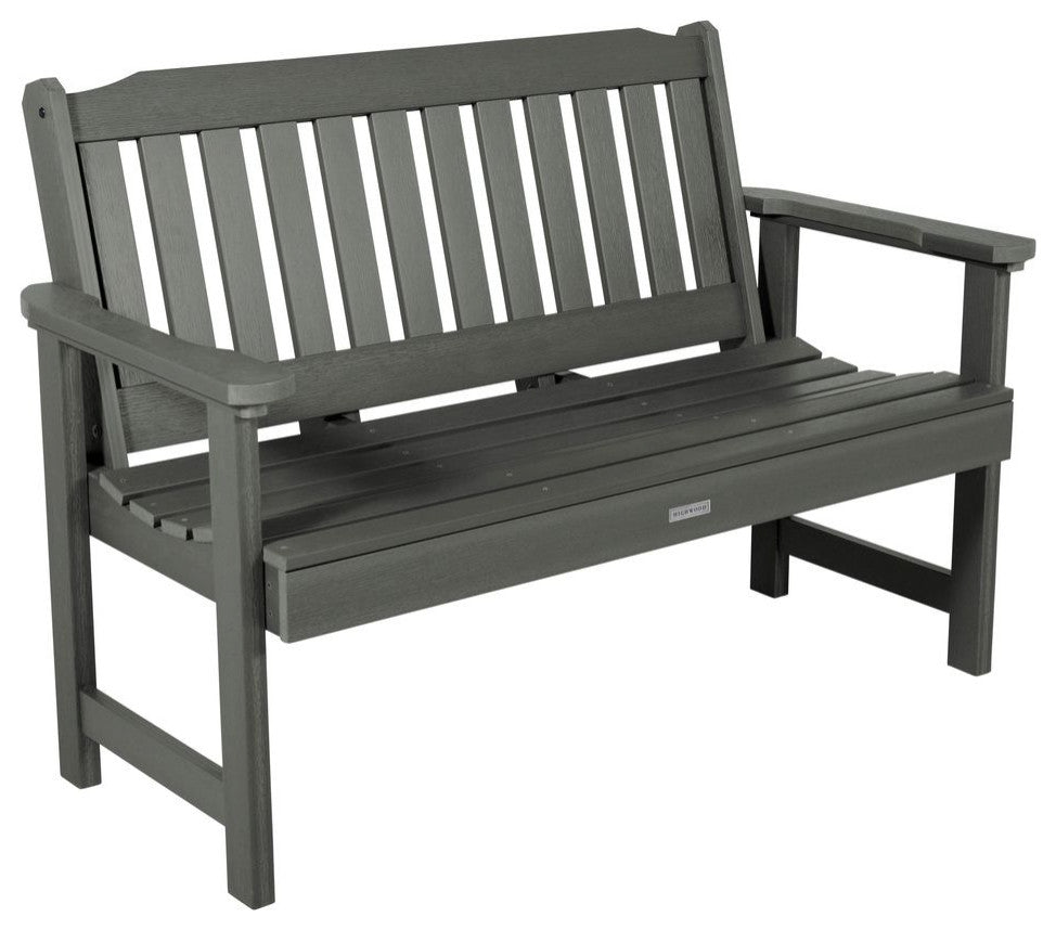4' Lehigh Bench, Chairs, Conversation Table, 4-Piece Set, Coastal Teak