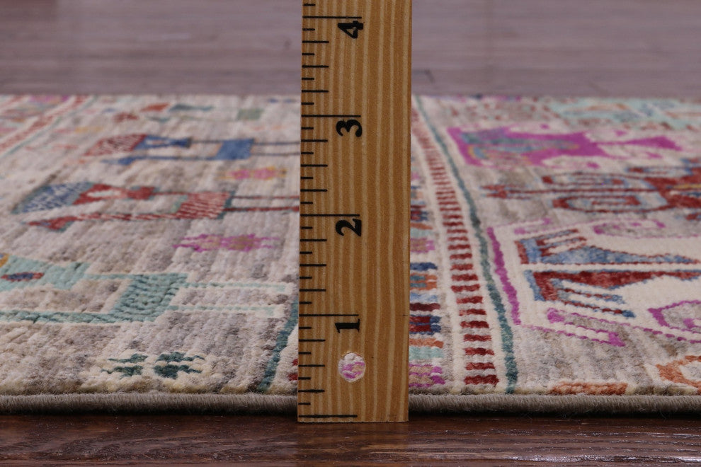 2' 9" X 10' 8" Runner Handmade Tribal Persian Gabbeh Rug - Q12382