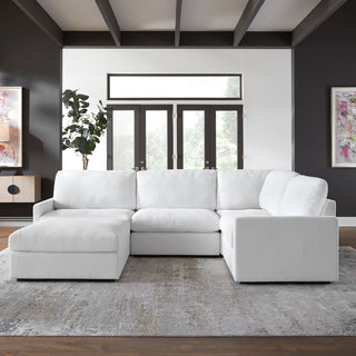 Uttermost Refuge Arctic White Left Arm Facing Sofa