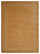 HAND KNOTTED LOOM WOOL ECO-FRIENDLY AREA RUGS - Rectangle, Gold, Contemporary
