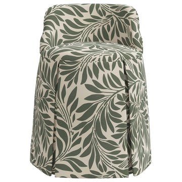 Skirted Vanity Chair, Georgian Vine Olive