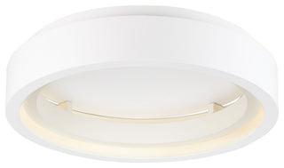 ET2 E35101 iCorona 23"W LED Flush Mount Drum Smart Ceiling - Matte White