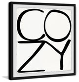 "Cozy" Framed Painting Print, 12"x12"