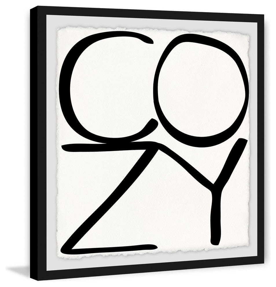 "Cozy" Framed Painting Print, 12"x12"