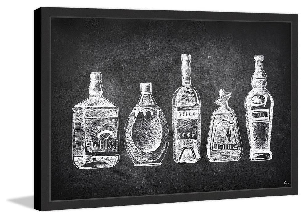 "Cinco Amigos" Framed Painting Print, 18"x12"