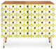 Deny Designs Heather Dutton Annika Diamond Citron Credenza, Wood Legs