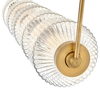 Fredrick Ramond Reign Medium Five Light Led Linear, Lacquered Brass