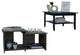 Houston 2 Piece Living Room Set, Coffee Table and Coffee Table, Black/Espresso