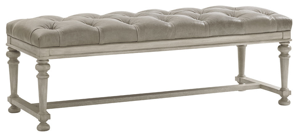 Bellport Leather Bed Bench