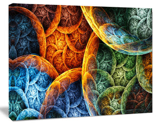 Vibrant Colorful Clouds, Abstract Canvas Art Print, 40x30