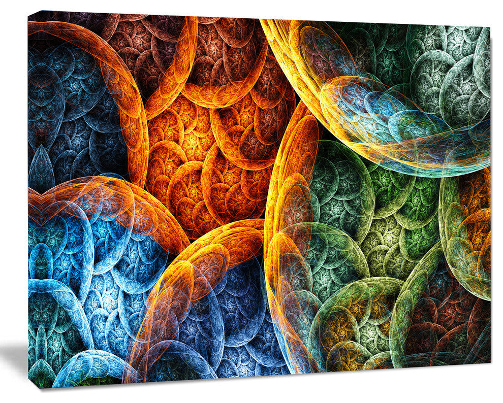 Vibrant Colorful Clouds, Abstract Canvas Art Print, 40x30