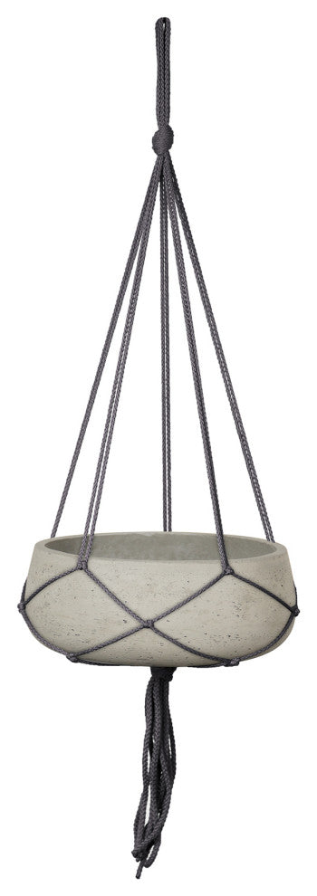 Patio 9" Wide Circular Small Hanging Pot With Netting