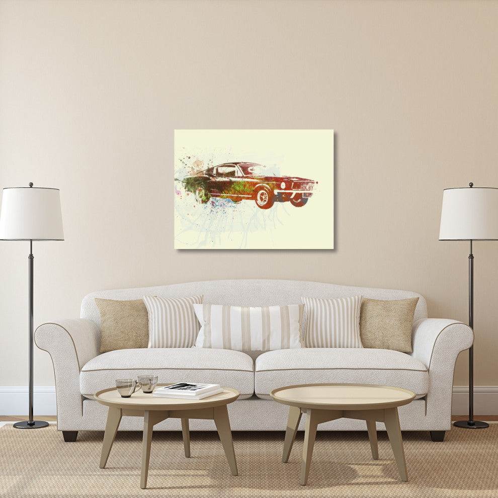 "Ford Mustang Watercolor" Fine Art Print
