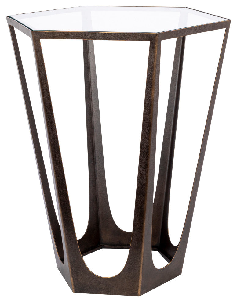 Surya Vortex End Table 22"Hx16"Wx19"D