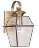 Westover Outdoor Wall Lantern, Antique Brass