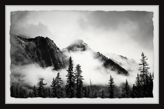 "Mysterious Peak" Framed Painting Print, 18x12