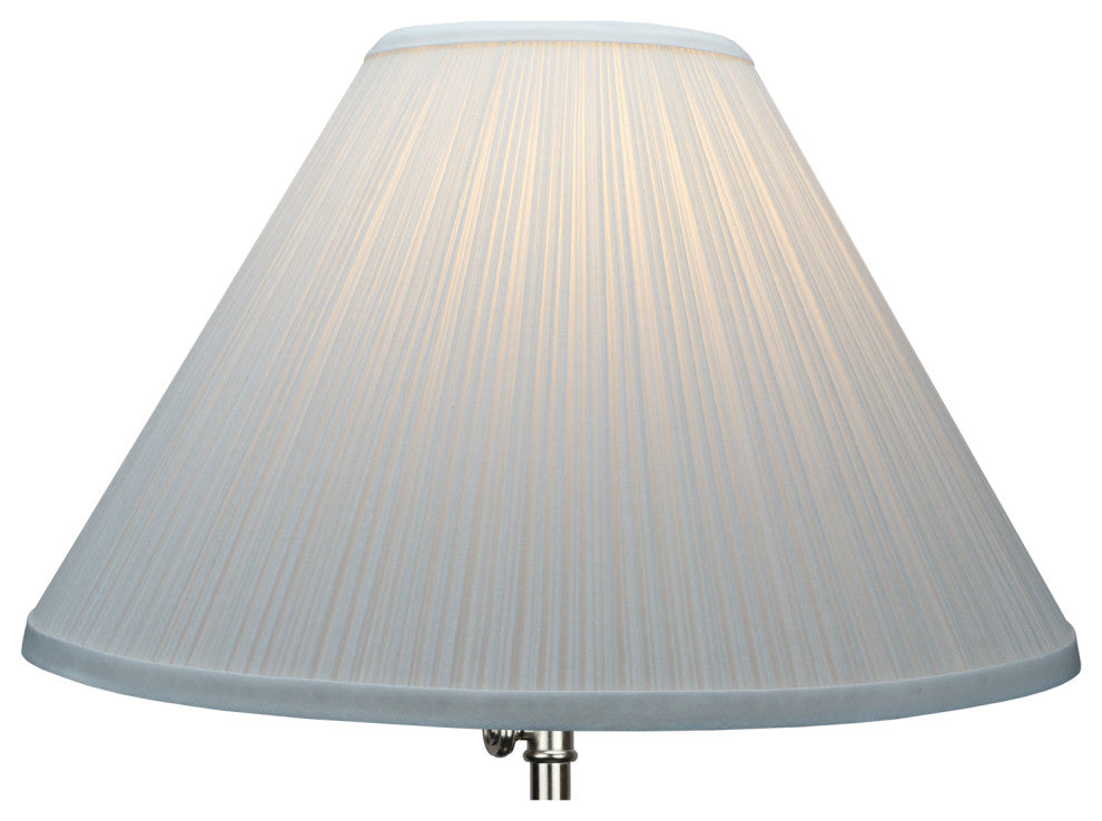 Fenchel Shades 5"x15"x10" Empire Lamp Shade, Pleated Mushroom White