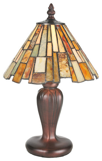Meyda lighting 72580 13"H Delta Jadestone Mini Lamp