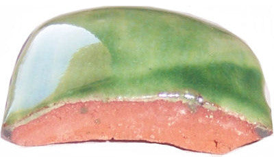 10 pcs Green Clay Talavera Quarter Round Beak