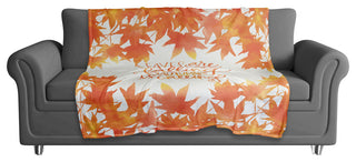 Leaves Falling, Autumn Calling Fleece Throw Blanket, 50"x60"