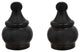 24017-32, Set of 2 Steel Lamp Finial, Oil Rubbed Bronze Finish, 1 1/2" Tall