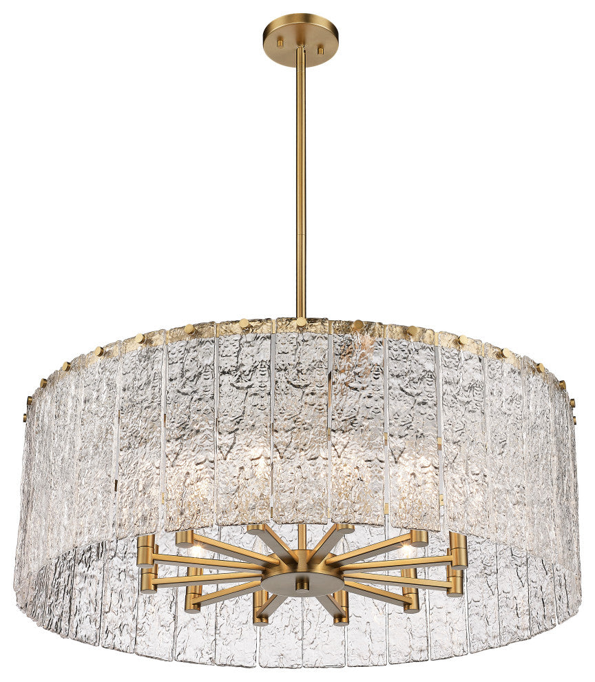 Zlite 1943P32-MGLD 12-Light Pendant, Clear