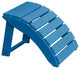 Poly Folding Ottoman, Blue