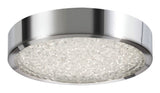 Diamonds Flushmount, LED 23W, 2500 LM, 120V, Polished Chrome