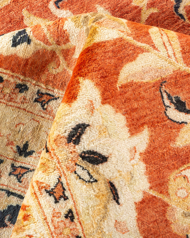 Mogul, One-of-a-Kind Hand-Knotted Area Rug Orange, 11' 10" x 15' 4"