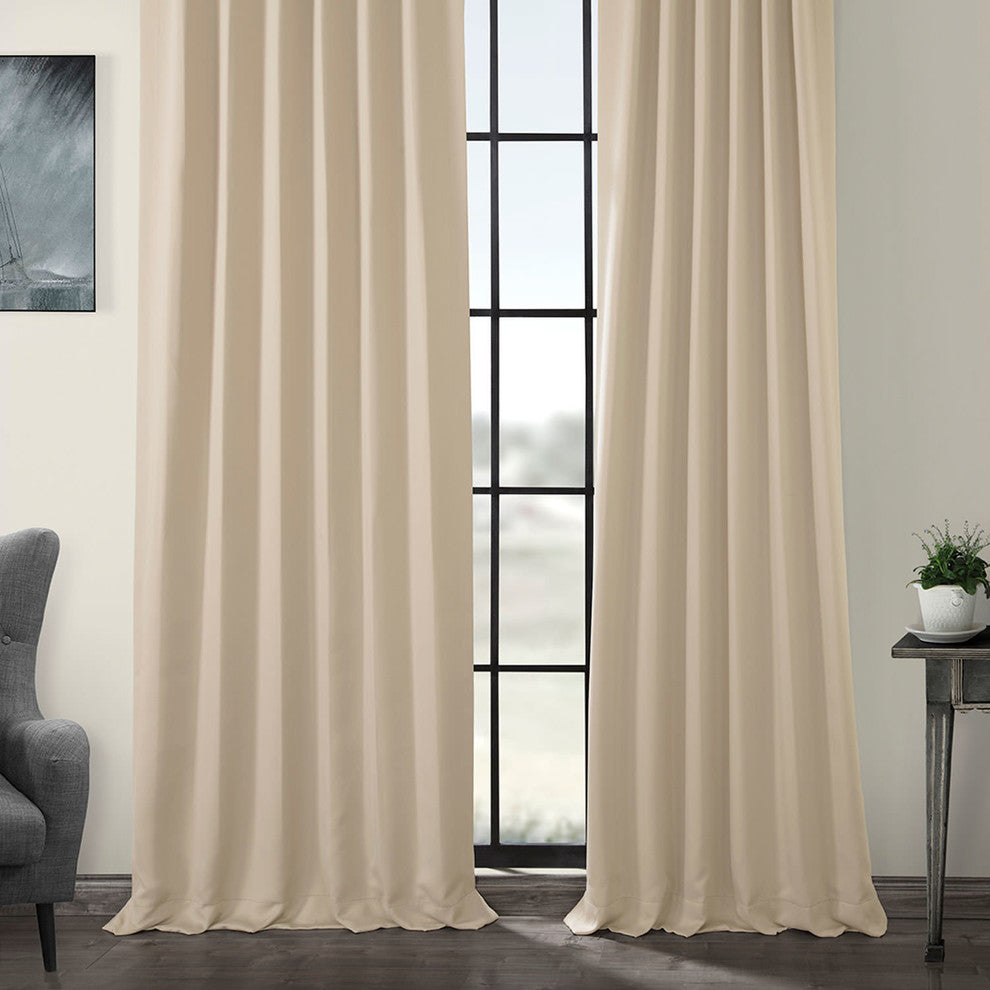 Eggnog Room Darkening Curtain, Set of 2, 50"x96"