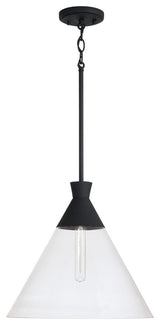 Capital Lighting Paloma 1-Light Pendant 350311XK Textured Black