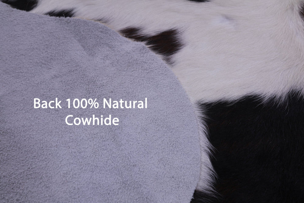 6' 9" X 6' 1" Natural Cowhide Rug C2422