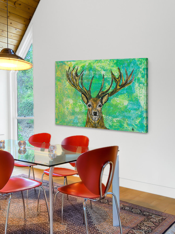 "Clovis" Painting Print on Wrapped Canvas, 60"x40"