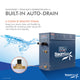 6 Kw Steam Bath Generator Package With Built-In Auto Drain, Matte Black