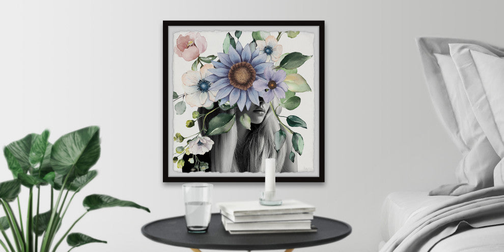 "Magnificent Bloom" Framed Painting Print, 24"x24"