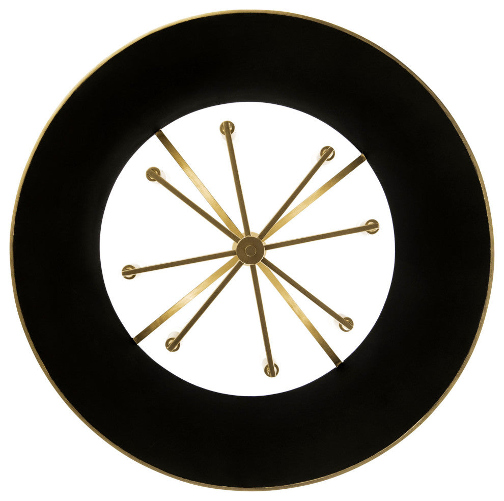 Coco 8-Lt  Pendant - Matte Black/French Gold