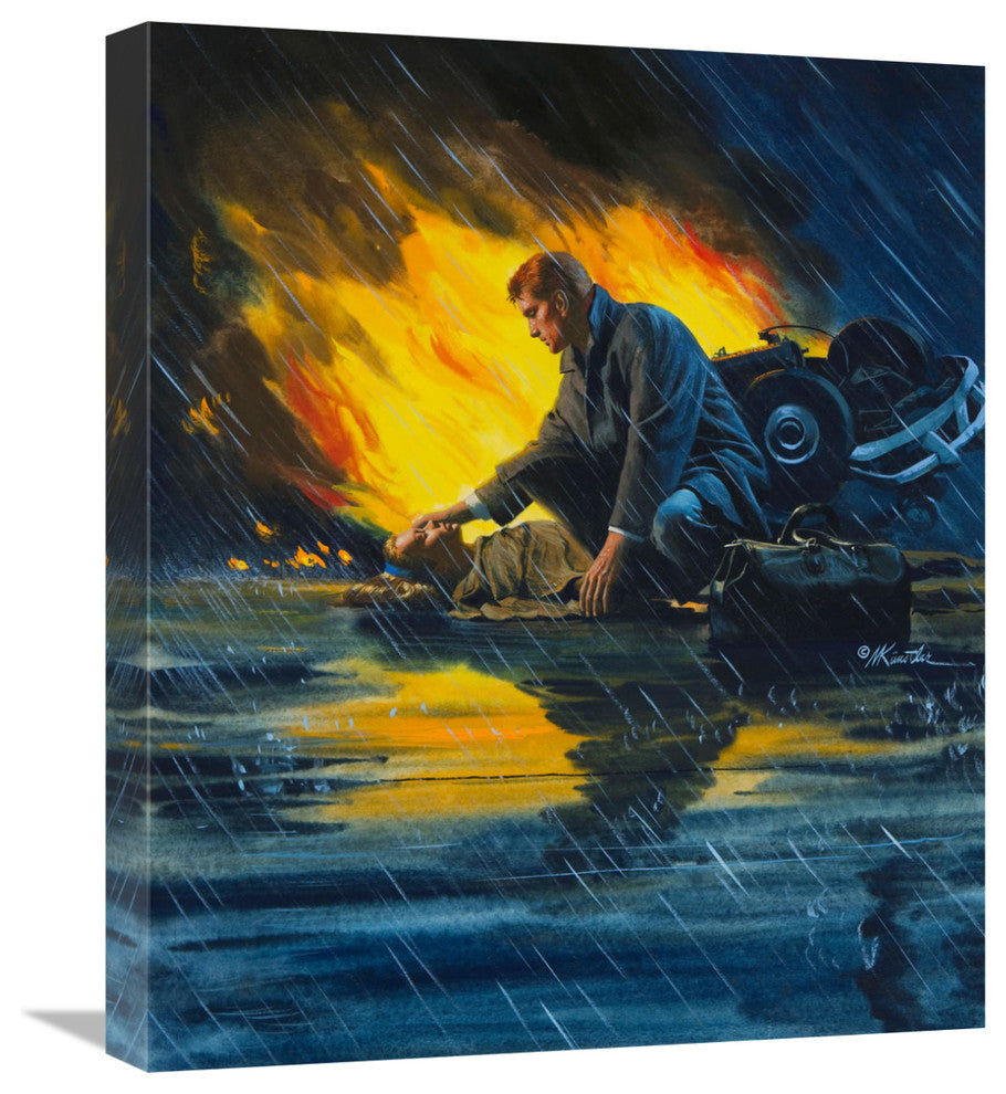 "Doctor Samaritan" Stretched Canvas Giclee by Mort Kunstler, 18"x22"