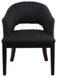 Preveza Black Upholstered Chair