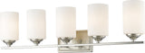 5 Light Vanity Light Brushed Nickel