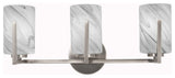 Atlas 3-Light Bath Bar, Graphite/Onyx Swirl