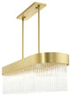Livex Lighting Norwich 6 Light Soft Gold Linear Chandelier