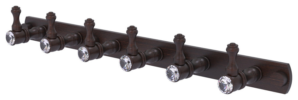 Carolina Crystal 6 Position Tie and Belt Rack, Venetian Bronze