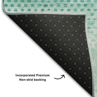 Premium Machine Washable Mayfield AMF539 Teal 9' x 12' Rug