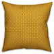Circle Pattern, Yellow Throw Pillow, 16"x16"