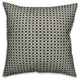 Folk Geometric Pattern, Blue Throw Pillow, 18"x18"