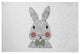 Bow-tie Bunny Easter Chenille Rug, Laurel Tree Green, 2'x3'