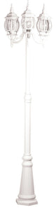 Classico 3-Light White Outdoor Light
