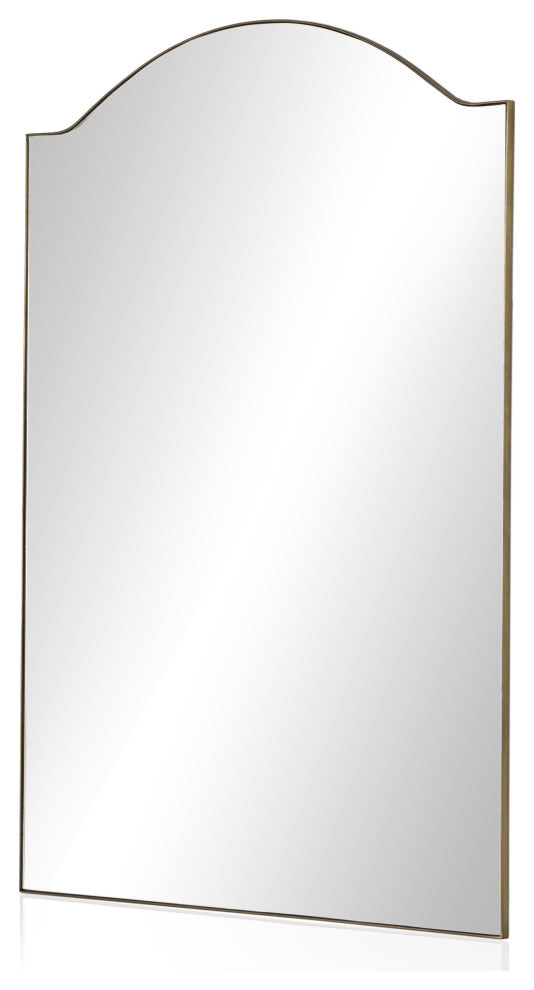 Jacques Floor Mirror-Antique Brass