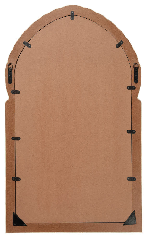 Bardot Large Bone and Wood Arch Mirror
